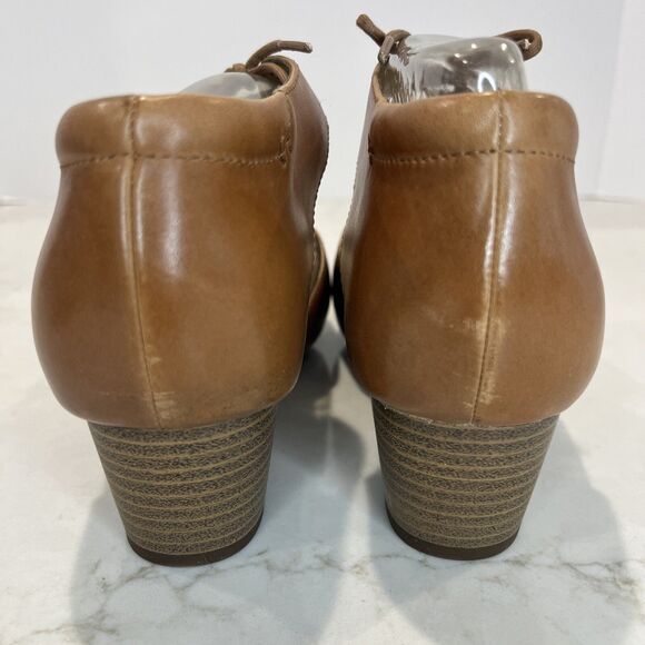 Josef Seibel NEW Open Peep Toe Camel Brown Pumps Comfort Sandals EU 37 6- 6.5 - Picture 9 of 14